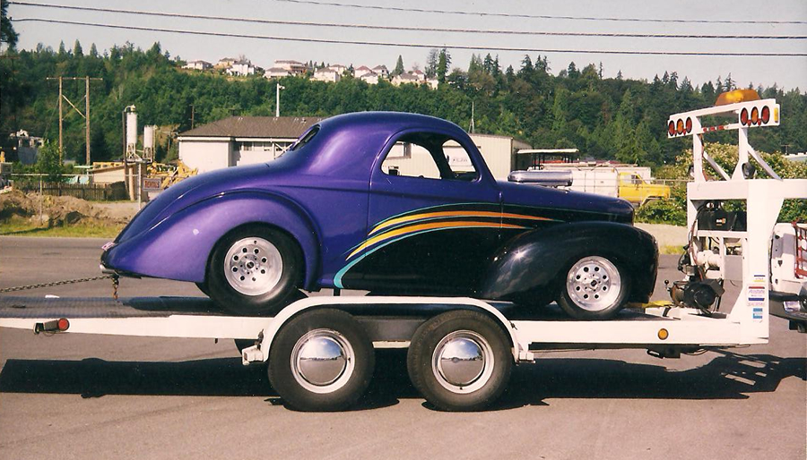 custom built car trailer